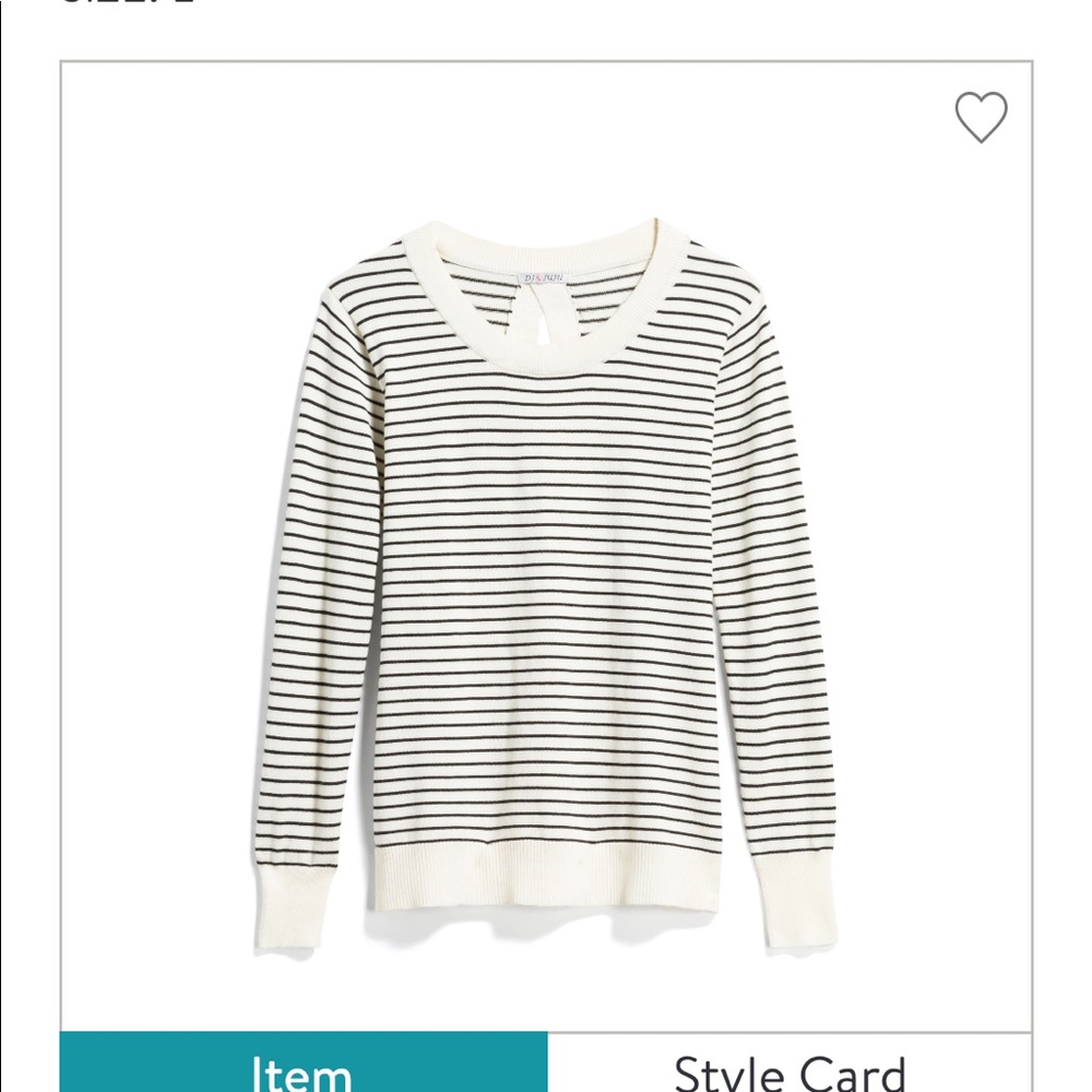 DJ &JUJU Crew neck Sweater with open back